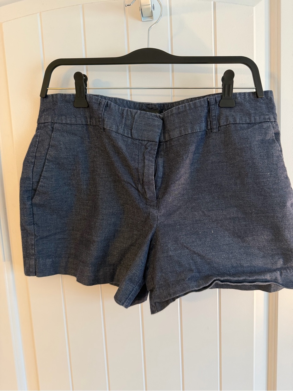 Ann Taylor Dark Navy Denim-Style Shorts